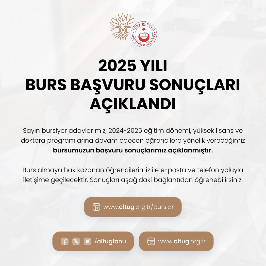2025 Yılı Burs Başvuru Sonuçları Açıklandı